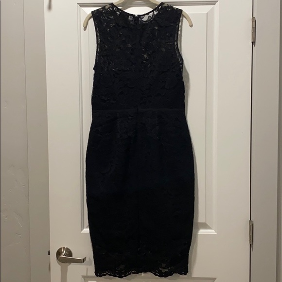 Vince Camuto | Dresses | Midlength Black Lace Vince Camuto Dress | Poshmark